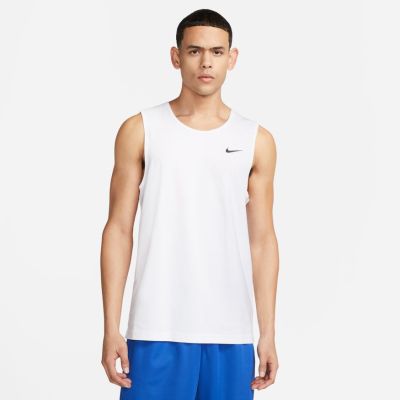 Nike Dri-FIT Hyverse Short-Sleeve Fitness Tank White - άσπρο - Κοντομάνικο μπλουζάκι
