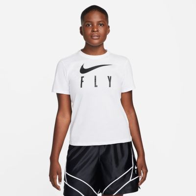 Nike Dri-FIT Swoosh Fly Wmns Short-Sleeve Tee White - άσπρο - Κοντομάνικο μπλουζάκι