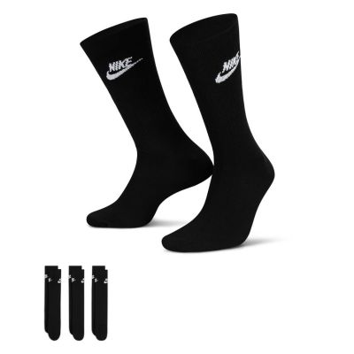 Nike Sportswear Everyday Essential Socks 3-Pack Black - Μαύρος - Κάλτσες