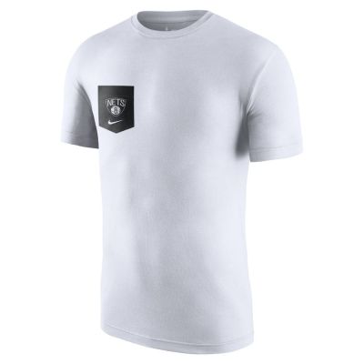 Nike NBA Brooklyn Nets Pocket Tee - άσπρο - Κοντομάνικο μπλουζάκι