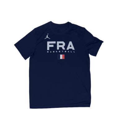 Jordan Dri-FIT France Graphic Tee College Navy - Μπλε - Κοντομάνικο μπλουζάκι