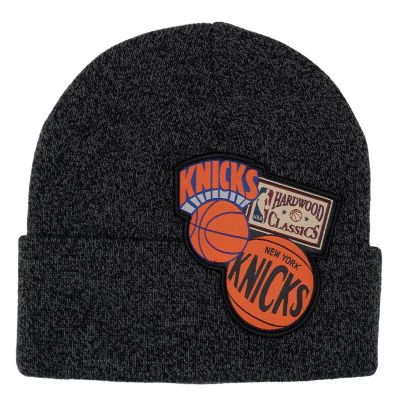 Mitchell & Ness NBA New York Knicks XL Logo Patch Knit Hwc - Μαύρος - Καπάκι
