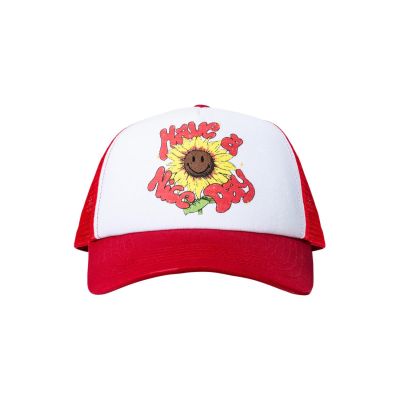 MARKET Smiley Sunflower Trucket Hat - το κόκκινο - Καπάκι MARKET Smiley Sunflower Trucket Hat - το κόκκινο - Καπάκι