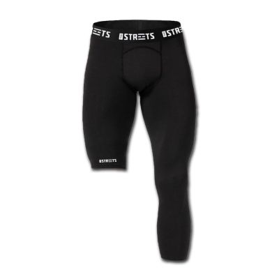 The Streets Compression Single Leg Tights Black (Left Leg) - Μαύρος - Σορτς The Streets Compression Single Leg Tights Black (Left Leg) - Μαύρος - Σορτς