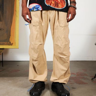 Pleasures Public Utility Pants Beige - καφέ - Παντελόνι