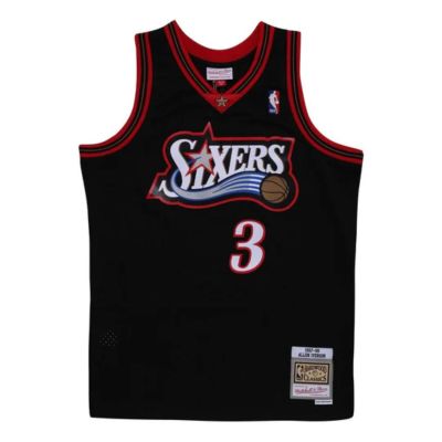 Mitchell & Ness NBA 76ERS 1997 Allen Iverson Dark Jersey - Μαύρος - Φανέλα