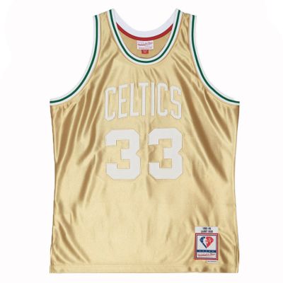 Mitchell & Ness Boston Celtics Larry Bird 75th Gold Swingman Jersey - Πολύχρωμο - Φανέλα
