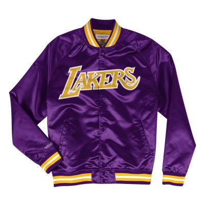 Mitchell & Ness NBA LA Lakers Lightweight Satin Jacket Purple - Μωβ - Σακάκι