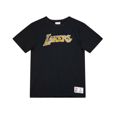 Mitchell & Ness NBA Los Angeles Lakers Legendary Slub Tee - Μαύρος - Κοντομάνικο μπλουζάκι