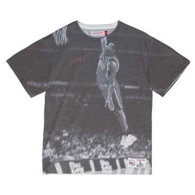 Mitchell & Ness NBA Allen Iverson Above The Rim Sublimated S/S Tee - Γκρί - Κοντομάνικο μπλουζάκι