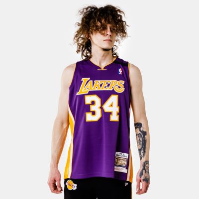 Mitchell & Ness Authentic Jersey Los Angeles Lakers Shaquille O'Neill Purple - Μωβ - Φανέλα