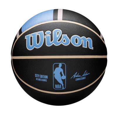 Wilson 2023 NBA Team City Collection Atlanta Hawks Size 7 - Μαύρος - Μπάλα