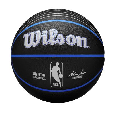 Wilson 2023 NBA Team City Collector Dallas Mavericks Size 7 - Μαύρος - Μπάλα