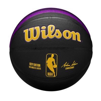 Wilson 2023 NBA Team City Collection Los Angeles Lakers Size 7 - Μαύρος - Μπάλα