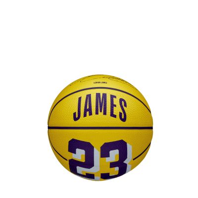 Wilson NBA Player Icon Mini Basketball LeBron New Size 3 Yellow - Κίτρινος - Μπάλα